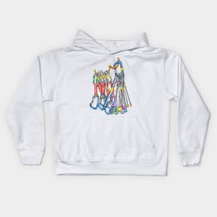 Rock Climbing Rack Kids Hoodie